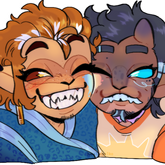 exmp: 2 chara lined + colored + shaded