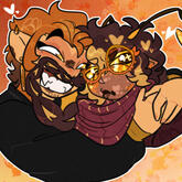 exmp: 2 chara lined + colored - no shading